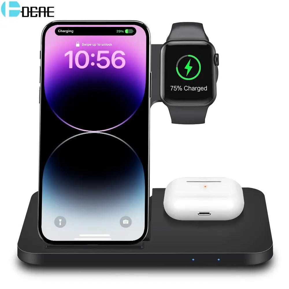 3in1 Wireless Fast Charger Dock Station - QMARIC Tech